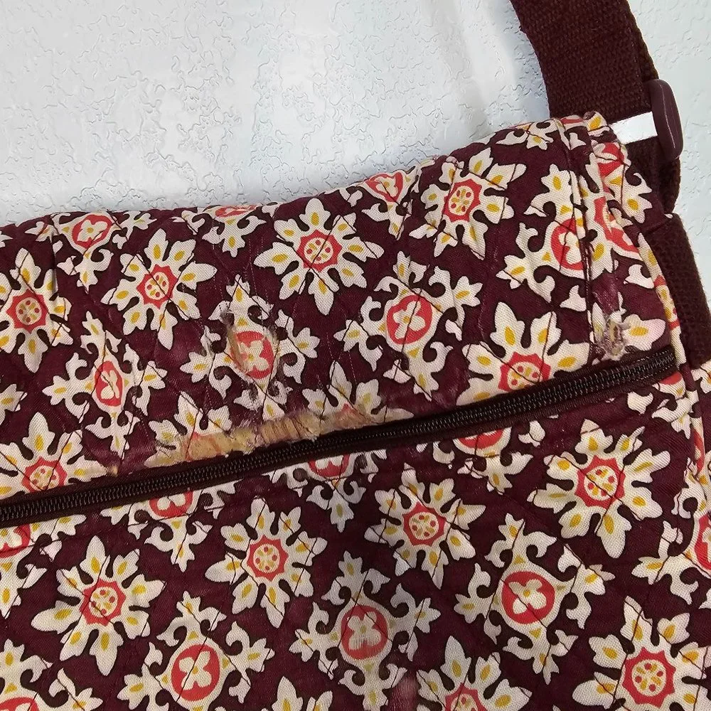 Vera Bradley Book/Computer bag, small tear and ink stain on bottom,  not noticea